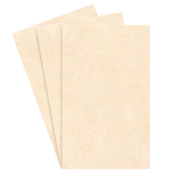 Natural Stationery Parchment Paper – Great for Writing, Certificates, Menus and Wedding Invitations | 24lb Bond Paper | 8.5 x 14” | 50 Sheets Per Pack