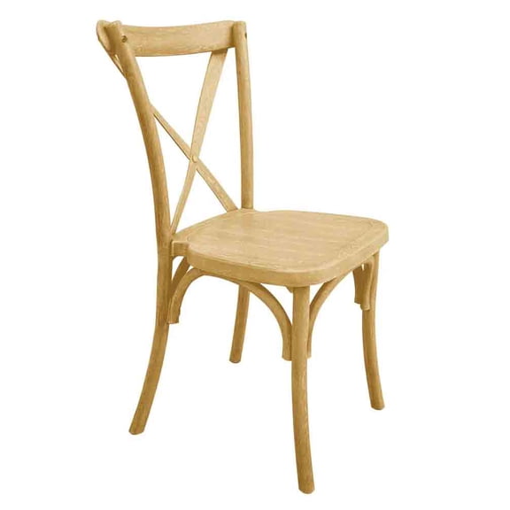 Natural Steel Skeleton™ Cross Back Chair by Chivari