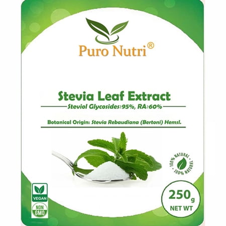 Natural Stevia Sweetener Stevia Leaf Extract Powder Sugar Substitute Steviol Glycosides 95% RA60 Rebaudioside-A 60