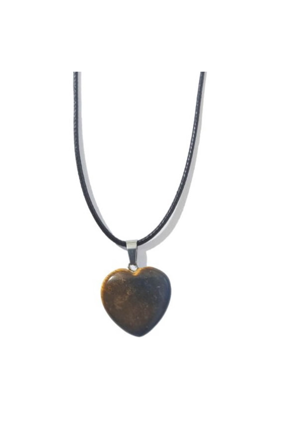 Natural Stone Agates Rose Quartzs Jade Amethysts Wax Rope Necklace Pendant Jewelry Gift for Women Men