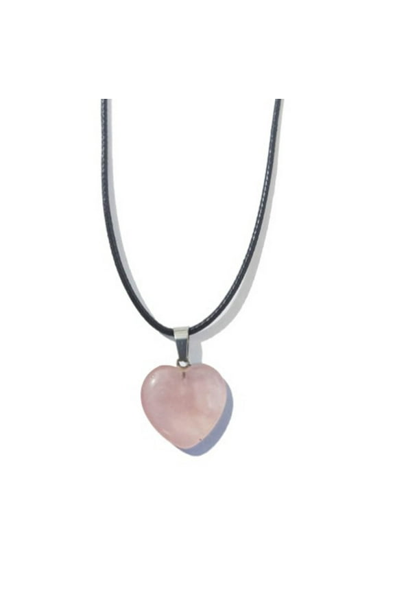 Natural Stone Agates Rose Quartzs Jade Amethysts Wax Rope Necklace Pendant Jewelry for Women Men