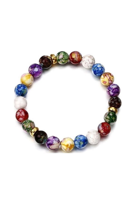 Natural Stone Bead Bracelet Men Women Agate Stone Bangle Jewelry P8G3