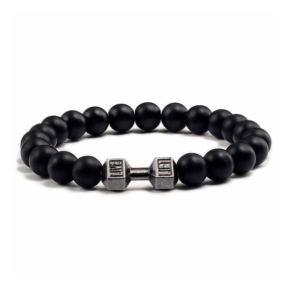 Natural Stone Beaded Bracelet Tiger Eye Obsidian Men's Crystal Healing Energy Jewelry