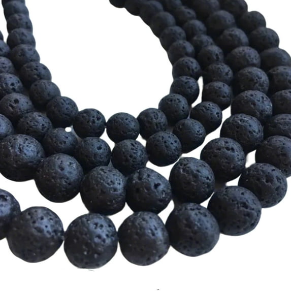 Natural Stone Beads For Diy Jewelry Accessories, Natural Volcanic Stone Beads In Sizes 4Mm 6Mm 8Mm 10Mm 12Mm, Ideal For Making Bracelets Necklaces And Other Jewelry As Gifts