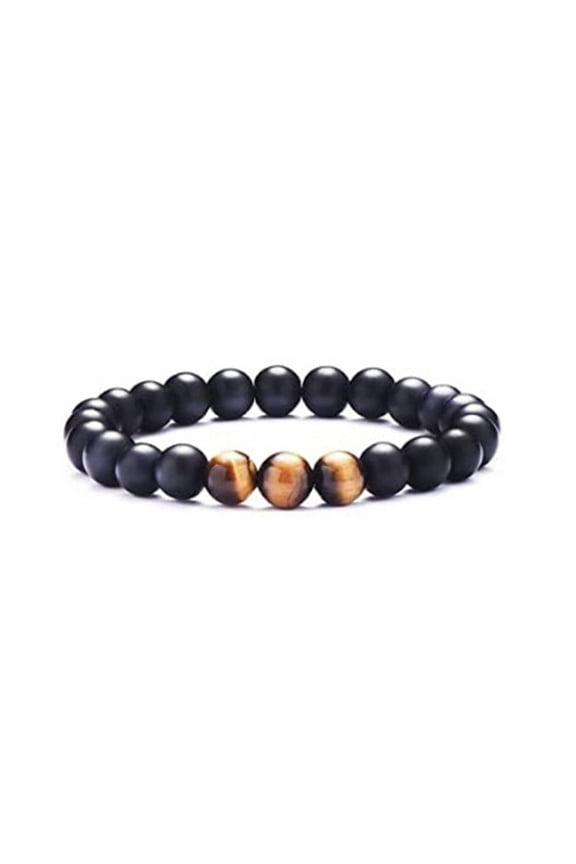 Unisex Natural Stone Bracelet Round Beaded Bracelet European and American Fashion Jewelry Radiation Protection Bracelet
