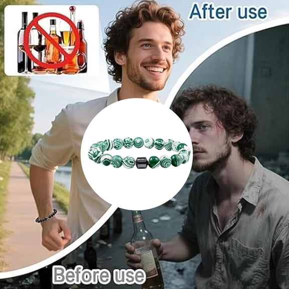 Natural Stone Bracelet for Reducing Anxiety and Cravings Adjustable Wristband for Unisex Casual Outdoor Activities