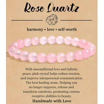 Natural Stone Bracelet for Women Men - 8MM Semi-Precious Gemstone Beaded Bracelet Healing Crystal Stretch Bracelet Yoga Bracelets Jewelry Gifts