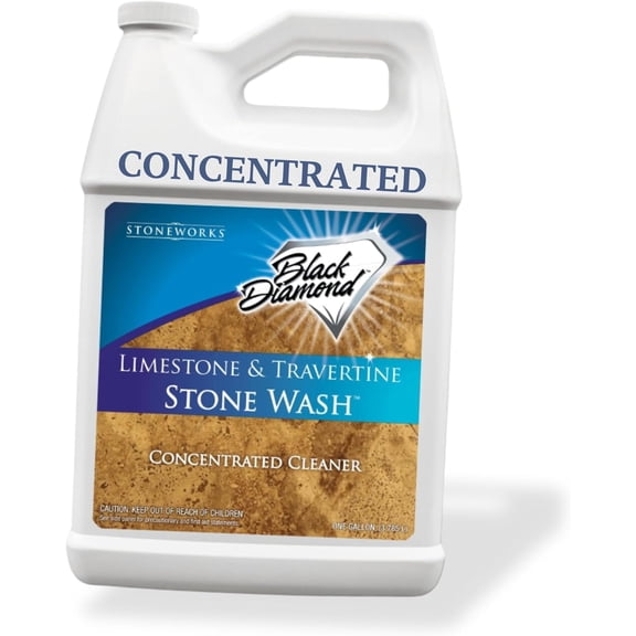 Natural Stone Cleaner - Limestone, Slate & Travertine Cleaner - Natural Stone Shower Cleaner for Marble - Concentrated PH Neutral Stone Floor Cleaner - 1-Gallon.