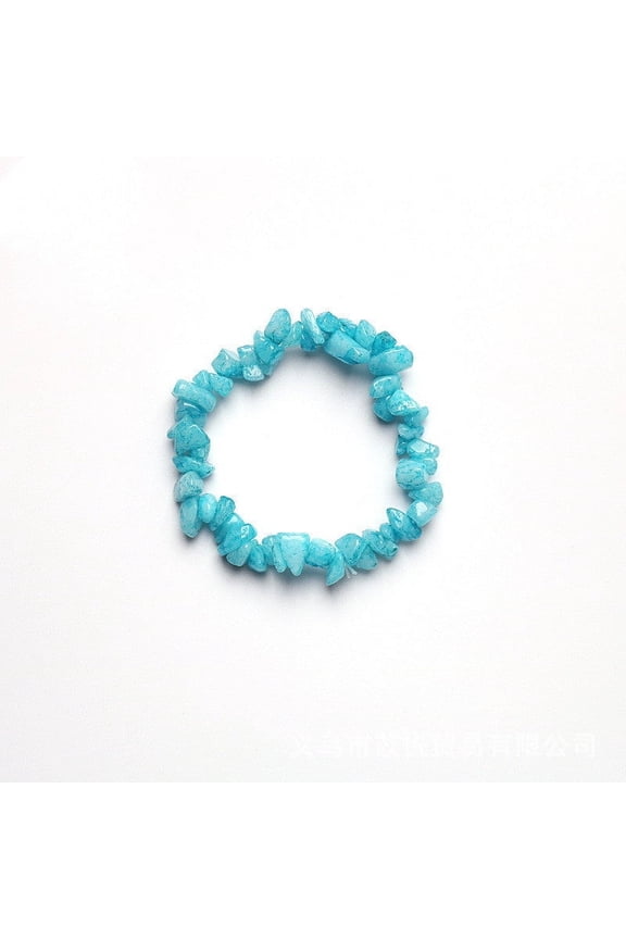 Natural Stone Crushed Stone Bracelet Polished Grinding Chakra Balancing Grounded Energy Bracelet