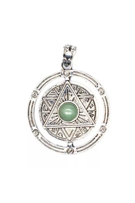 Natural Stone Crystal 6 Six Pointed Star Hexagram Pendant Chakra Bead Reiki Gift