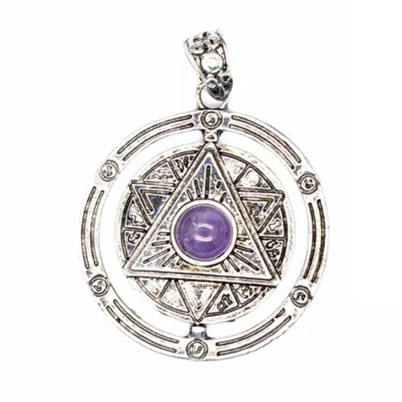 Natural Stone Crystal 6 Six Pointed Star Hexagram Pendant Chakra Bead Reiki Gift