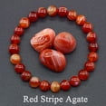 Natural Stone Genuine 5A Red Jasper Prayer Beaded Bracelets Women Men