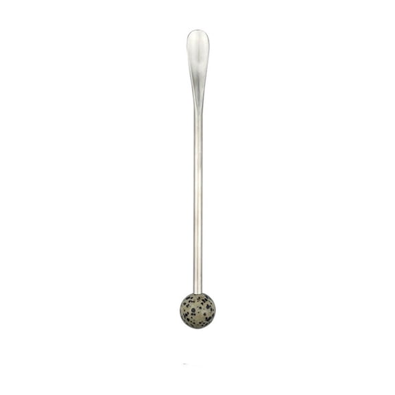 Natural Stone Handle 304 Nonrust Steel Fruit Dessert Fork For Kitchen Dining Coffee Stirrer With Smooth Brims And Ergonomic Designs