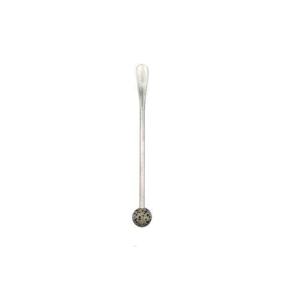 Natural Stone Handle 304 Nonrust Steel Fruit Dessert Fork For Kitchen Dining Coffee Stirrer With Smooth Brims And Ergonomic Designs