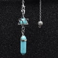 thumbnail image 1 of Natural Stone Pendant Pendulum for Dowsing Divination Hexagonal Prism Healing Crystal Merkaba Energy Shuttle Spiritual Pendulo, 1 of 15