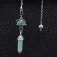 thumbnail image 1 of Natural Stone Pendant Pendulum for Dowsing Divination Hexagonal Prism Healing Crystal Merkaba Energy Shuttle Spiritual Pendulo, 1 of 7
