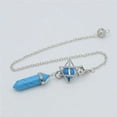 thumbnail image 1 of Natural Stone Pendant Pendulum for Dowsing Divination Hexagonal Prism Healing Crystal Merkaba Energy Shuttle Spiritual Pendulo, 1 of 15