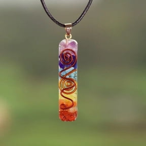 Natural Stone Pendant Unisex Healing Reiki Necklace