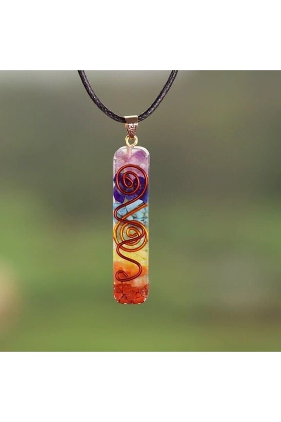 Natural Stone Pendant Unisex Healing Reiki Necklace