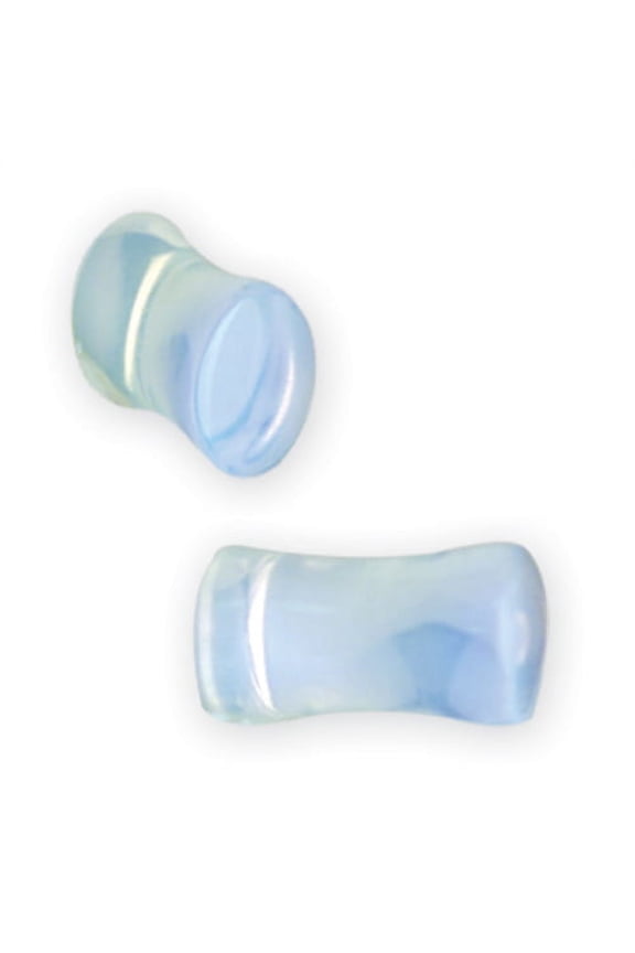 Natural Stone Plug w Flares 2G (6.5mm) Plug w Flared Ends Opal