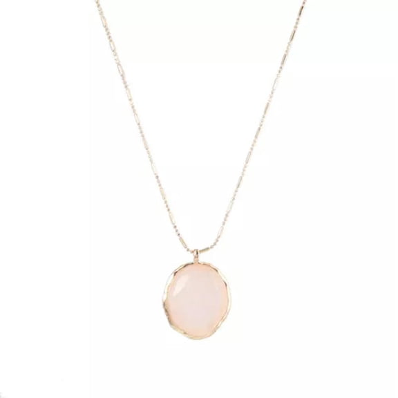 Natural Stone Semi-precious Stones Long Chain Pendant Necklace Original Design