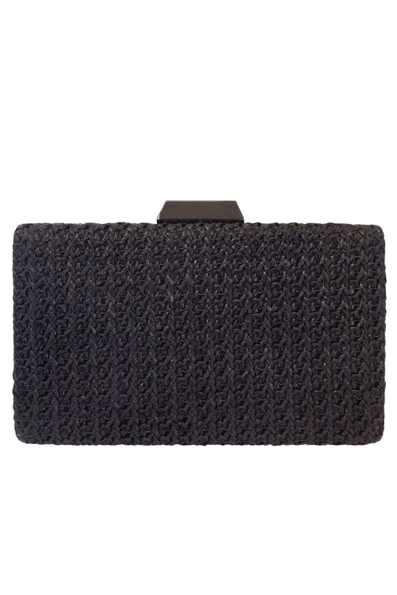 Natural Straw Box Clutch