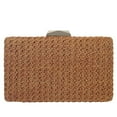 thumbnail image 1 of Natural Straw Box Clutch, 1 of 15