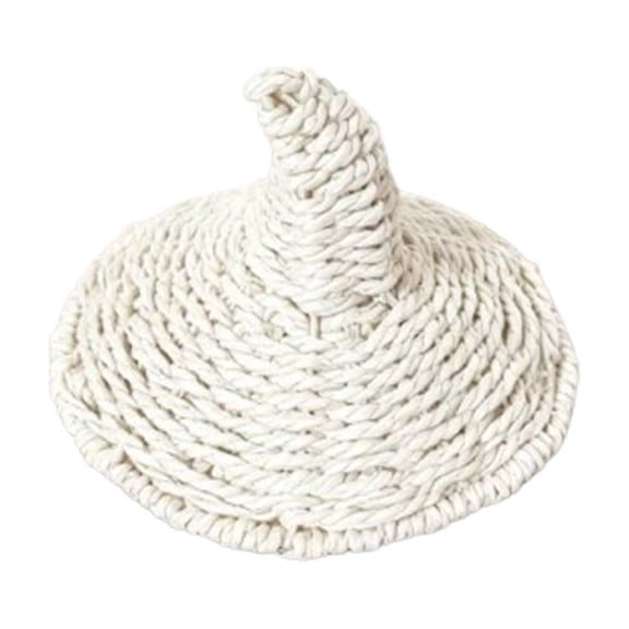 Natural Straw Woven Witch Hat White Handcrafted Mini Top Hat for Pumpkin Display Tiered Tray Fall Farmhouse Decor, Housewarming Gift