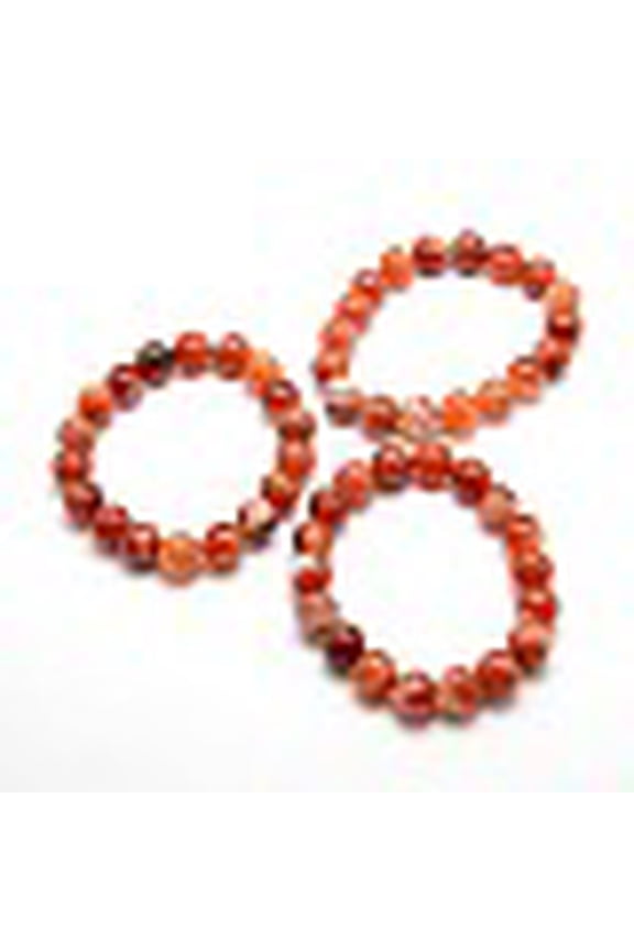 Natural Striped Agate/Banded Agate Stretchy Bracelets 66x6mm
