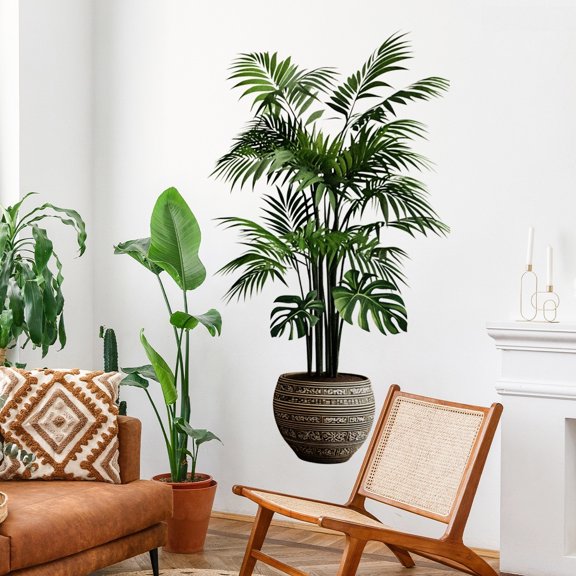 Natural Style Leaf Poster For Wall Decoration In Bedroom And Living Room Entrance Pvc Material