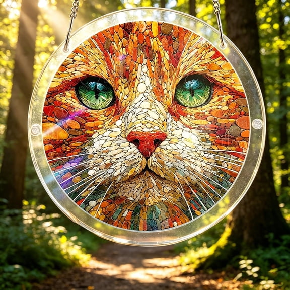 Animal Series Hanging Puzzles Sun Catcher,7.4 Inch Sun Catcher Acrylic Puzzles,Natural Acrylic Stained Window Hanging for Indoor,2026 Novelty Spring Summer Garden Decoration for Home Decor