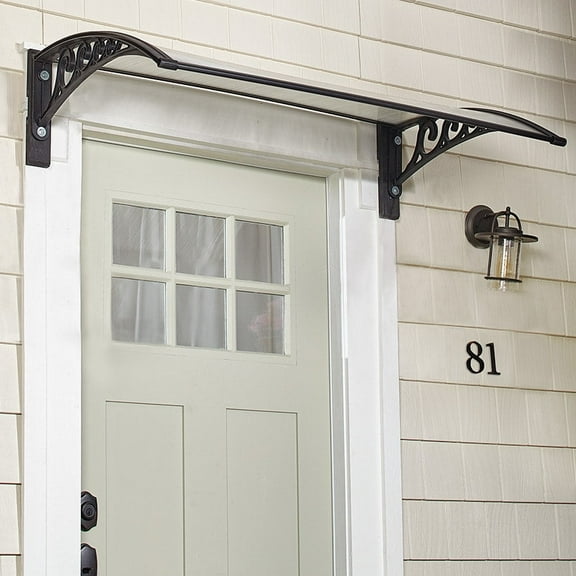 Natural Sunlight Door Canopies - Black