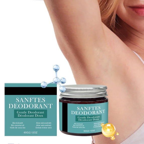 Natural Sweat Cream for Underarm Deodorizing - Gentle Non Irritating Antiperspirant Cream with Long Lasting Sweat and Odor Control - Refreshing Non Sticky Formula for Sensitive Skin