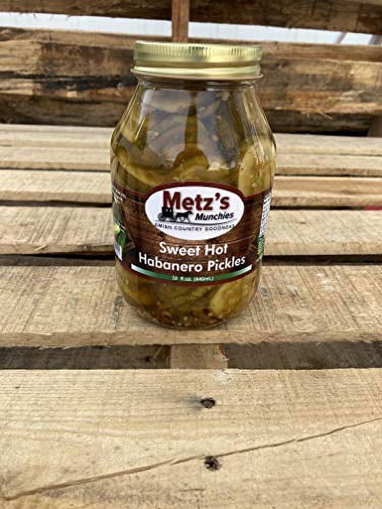Natural Sweet Hot Habanero Pickles Amish Country Goodness 32 Fl