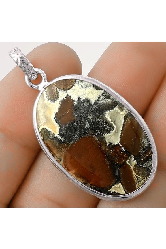 Natural Tabu Jasper 925 Sterling Silver Pendant Jewelry P-1001 SDP118294