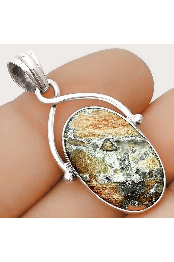 Natural Tabu Jasper 925 Sterling Silver Pendant Jewelry P-1031 SDP123423