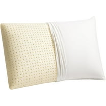 Natural Talalay Latex Pillow with Organic Cotton Cover (Standard, Extra Soft)