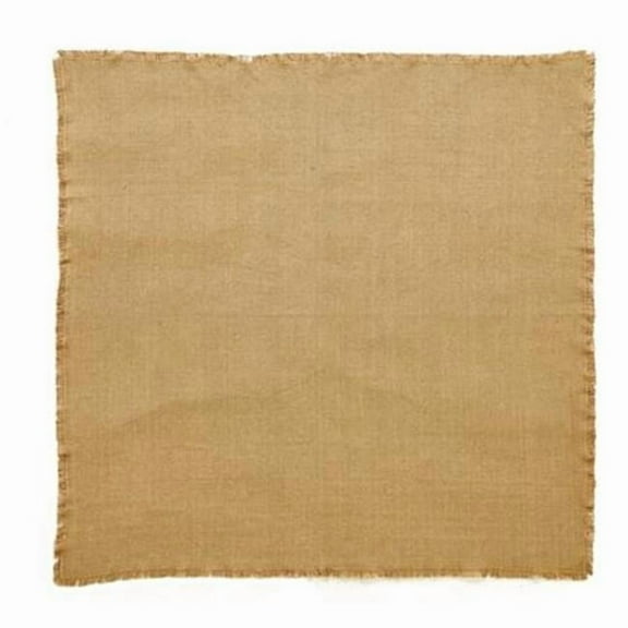 Natural Tan Farmhouse Thanksgiving Tabletop Kitchen Veranda Burlap Tan Cotton Cotton Burlap Solid Color Square Table Topper