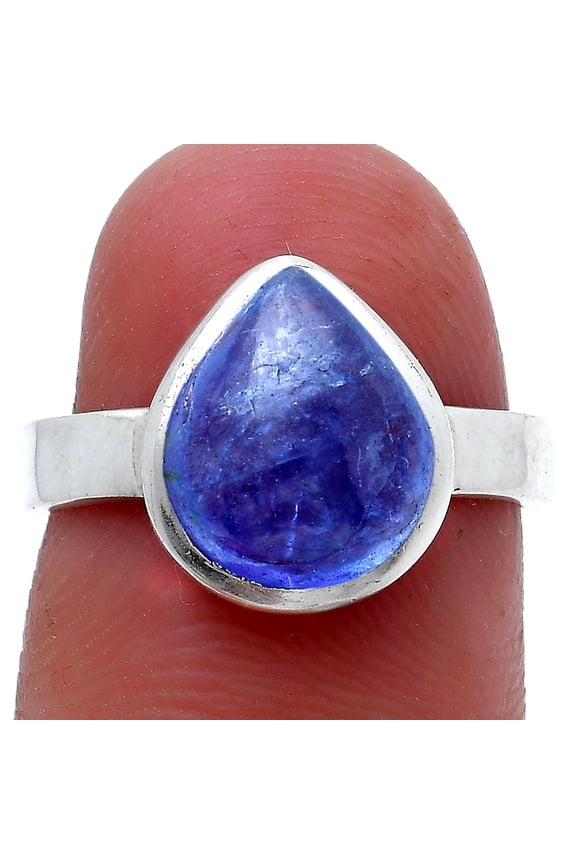 Natural Tanzanite Cab 925 Sterling Silver Ring s.6 Jewelry R-1004 SDR229211