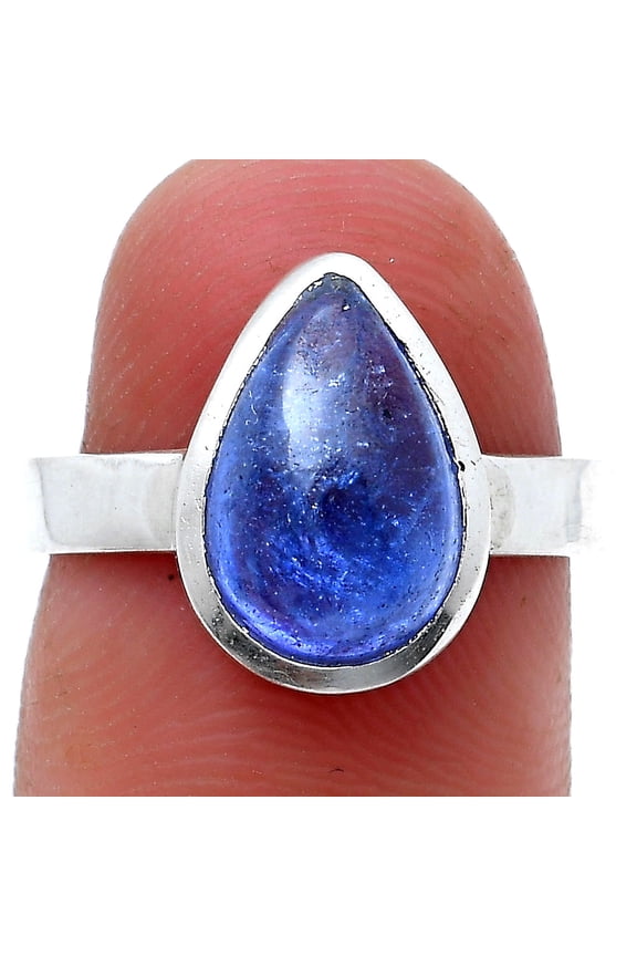 Natural Tanzanite Cab 925 Sterling Silver Ring s.7 Jewelry R-1004 SDR229205