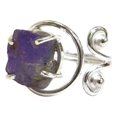 thumbnail image 1 of Natural Tanzanite Ring, Raw Tanzanite Ring, December Birthstone, Designer Adjustable Ring, 925 Sterling Silver, Womens Ring, Christmas, Handmade, Statement Jewelry, Rough Gemstone Jewelry, 1 of 5