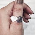 thumbnail image 1 of Natural Tanzanite Ring, Raw Tanzanite Ring, December Birthstone, Heart Stone Adjustable Ring, 925 Sterling Silver, Womens Ring, Christmas, Handmade, Statement Jewelry, Rough Gemstone Jewelry, 1 of 4