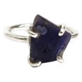 thumbnail image 1 of Natural Tanzanite Ring, Rough Tanzanite Gemstone Ring, December Birthstone, Prong Band, 925 Sterling Silver, Womens Ring, Christmas, Thanksgiving, Handmade, Statement Jewelry, Rough Gemstone Jewelry, 1 of 6