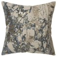thumbnail image 1 of Natural Taupe Marbled Pattern Throw Pillow, 1 of 5