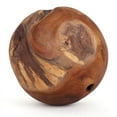 thumbnail image 1 of Natural Teak Ball - Orb Wooden Balls - Teak Root Decorative Balls for Centerpiece Bowls (10") - 2-Pack, 1 of 5