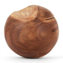 Natural Teak Ball - Orb Wooden Balls - Teak Root Decorative Balls for Centerpiece Bowls (4")