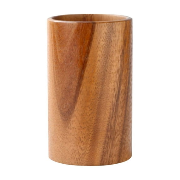 Natural Teak Kitchen Utensils Set - Durable Wooden Cooking Tools, Non-Scratch Heat-Resistant Eco-Friendly Design for Cooking Baking Serving, Comfort Grip Handle 15*9cm