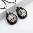 thumbnail image 1 of Natural Teardrop Tree of Life Necklace Pendant Germstone Energy Crystal Healing, 1 of 6
