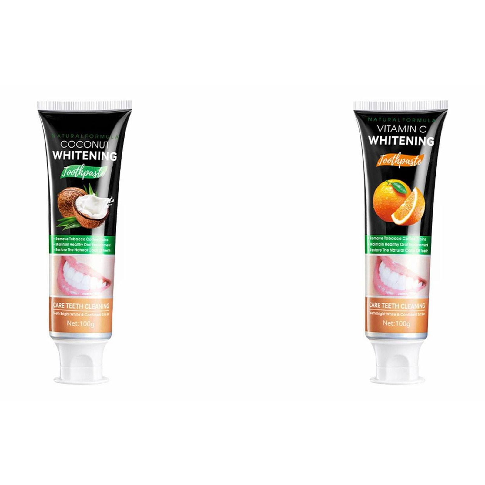 Natural Teeth Toothpaste With Fluoride For Cavity Dry Mouth Fresh Breath 2 Pack (White ) Shoe