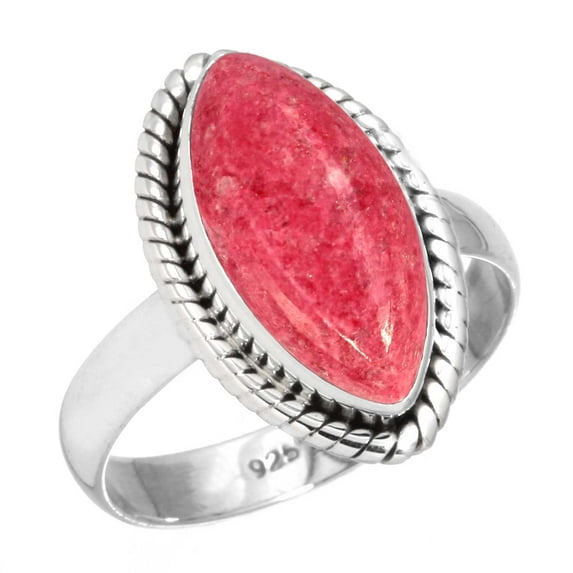 Natural Thulith Ring 925 Sterling Silver Handmade Jewelry